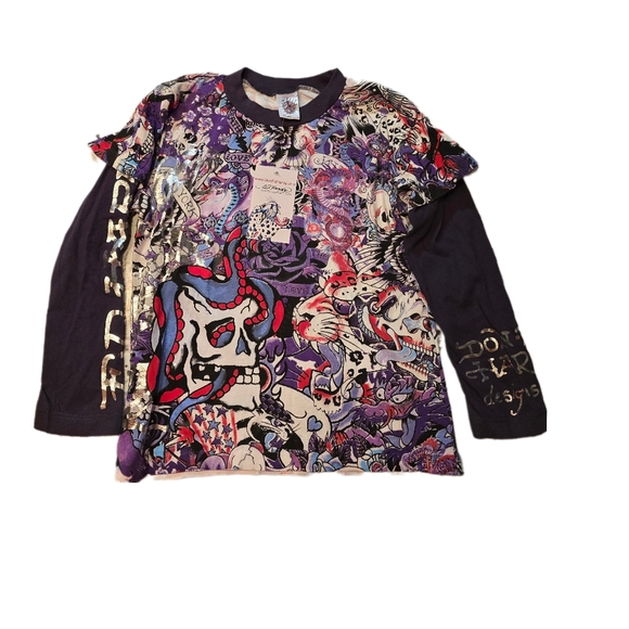 NWT ED HARDY kids tee size 4/5 MSRP $69 - Picture 1 of 8